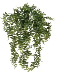Lifelike 25" Buckler Fern Bush with 90 Lush Fronds - Premium Artificial Greenery for Home Decor, Indoor & Outdoor