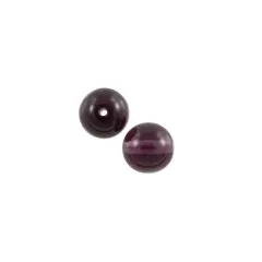 JewelrySupply Czech Pressed Glass Round Beads 4mm Amethyst (Package of 10)