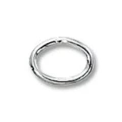 Jump Ring Oval Closed 5x7mm Sterling Silver (1-Pc)