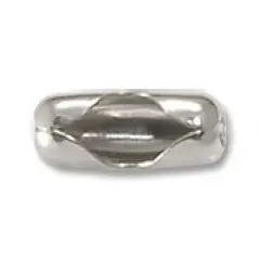 JewelrySupply Connector - Ball Chain 3.2mm Silver Color (10-Pcs)