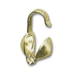 JewelrySupply Bead Tip Clamshell Gold Plated (20-Pcs)