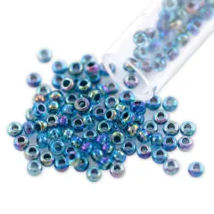 Miyuki Round Rocaille Seed Bead 8/0 Inside Color Dark Aqua