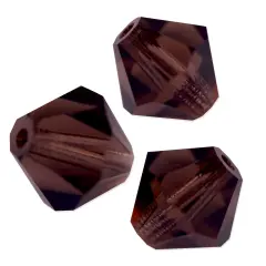 Preciosa Crystal Bicone Bead 4mm Burgundy (Package of 50)