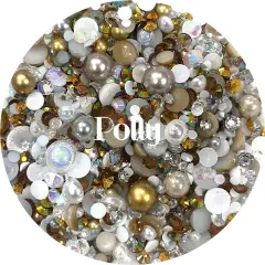 Flatback Pearl & Rhinestone Mix - Polly by Glitter Heart Co.&trade;
