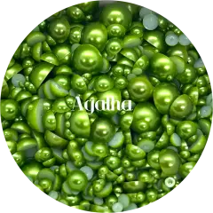 Flatback Resin Pearl Mix - Agatha by Glitter Heart Co.&trade;