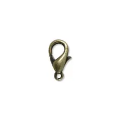 Lobster Clasp 14x7mm Antique Brass Plated (1-Pc)
