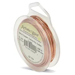 Artistic Wire 22 Gauge Bare Copper (15 Yards)