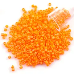 Miyuki Delica Seed Bead 11/0 Matte Orange Sherbet AB