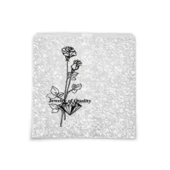 Jewelry Gift Bags Silver Print 7"x 5" (Package of 100)