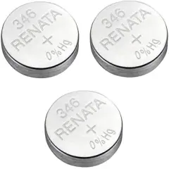 Renata Single Watch Battery Swiss Made Renata 346 or SR 712 SW 1.55V (3 Batteries, 346 or SR 712 SW)