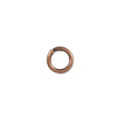 JewelrySupply Jump Ring - Open 7.5mm Antique Copper Plated (50-Pcs)