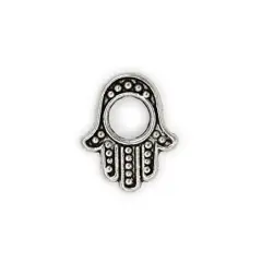 15x13mm Pewter Hamsa Hand Bead