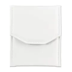 Pearl Folder White Leatherette 6" x 8 1/4"