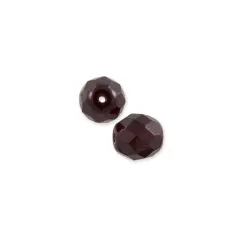JewelrySupply Czech Fire Polished Glass Round Beads 4mm Garnet (Package of 50)