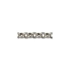 JewelrySupply 2mm Antique Silver Plated Rolo Chain (Priced per Foot)