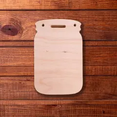 7 in. Unfinished Floral Mason Jar Base