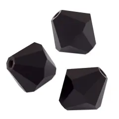 Preciosa Crystal Bicone Bead 3mm Jet (Package of 50)