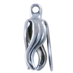 Bell Cap Jewelry Finding- 12mm Silver Color (10-Pcs)