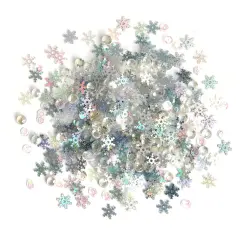 Buttons Galore Sparkletz DIY Craft Embellishments 30 Grams - 3 Packs of December Dream