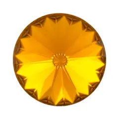 Preciosa Crystal Maxima 14mm Topaz Rivoli (Package of 1)