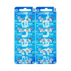 10 Renata 384 Batteries (Sr41Sw)