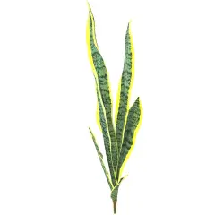 32" Artificial Snake Plant Sprays - 12-Pack, Lifelike Silk Leaves, Indoor/Outdoor Decor, Great for Home & Office - Year-Round Use, Floral Home by Artificial Flowers