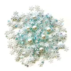 Buttons Galore Sparkletz DIY Craft Embellishments 30 Grams - 3 Packs of Avalanche