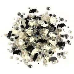 Buttons Galore Sparkletz DIY Craft Embellishments 30 Grams - 3 Packs of BOO