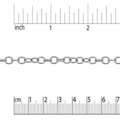 4x6mm Surgical Stainless Steel Cable Chain (Priced Per Foot)