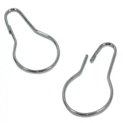 Chain Hooks Silver (Package of 50) Shower Curtain Hooks