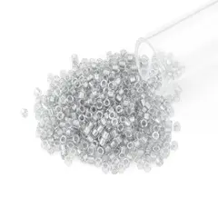 Miyuki Delica Seed Bead 11/0 Color Lined Light Grey