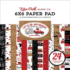 Echo Park Lets Go Anywhere:6x6 Paper Pad