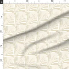 Various Fabrics by the Yard or Fat Quarter Leaves Botanical Traditional Squares Branch Foliage Neutral Custom Printed Fabric by Spoonflower