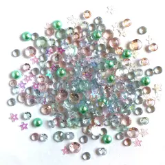 Buttons Galore Sparkletz DIY Craft Embellishments 18 Grams - 3 Packs of All is Calm