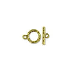 Clasp - Toggle 12mm Base Metal Gold Plated (1-Pc)