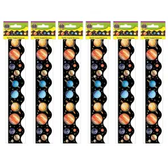 Scalloped Solar System Border Trim, 35 Feet Per Pack, 6 Packs