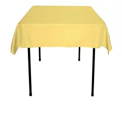 Polyester Square Tablecloth for Wedding Banquets Gold