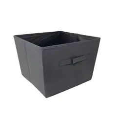 6 PCS Storage Box Organizer with Metal Handle Dark gray