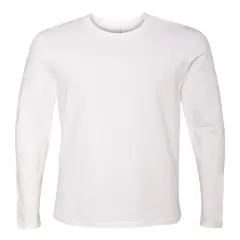 Next Level&reg; Cotton Crewneck Long Sleeve T-Shirt White