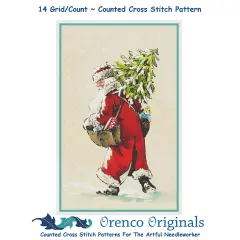 Father Christmas Santa Claus 92 Counted Cross Stitch Pattern