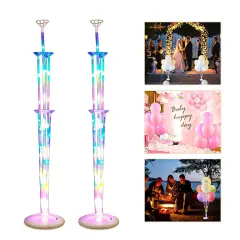 Balloon Column Arch Stand Base Display with Light Kit-1 Set