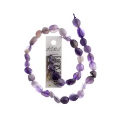 Earth's Jewel Semi-Precious 16" Amethyst Irregular Natural Bead Strand