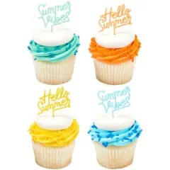 Summer Sayings DecoPics&reg; Cupcake Decoration, 12ct