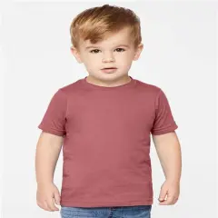 Rabbit Skins&reg; Toddler Fine Jersey Crewneck Short Sleeve Tee - 3321 Rouge