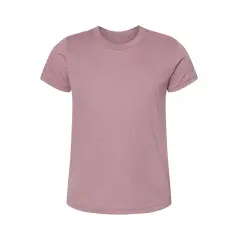 BELLA + CANVAS&reg; Youth CVC Jersey Crew Neck Tee - 3001YCVC Heather orchid