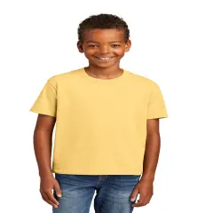 Port & Company&reg; Youth Essential Crew Neck Short Sleeve Tee Daffodil yellow