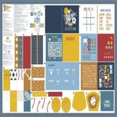 Stacey All-Star Activity Book Doll Panel