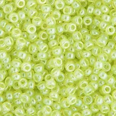 Miyuki 250g Luster Round Rocailles Seed Beads, 11/0 Pale Moss GN #371