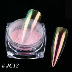 Kitcheniva Glitter Holographic Mirror Nail Art Powder