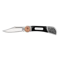 Irish Penny Engraveable Plate Wood Knife